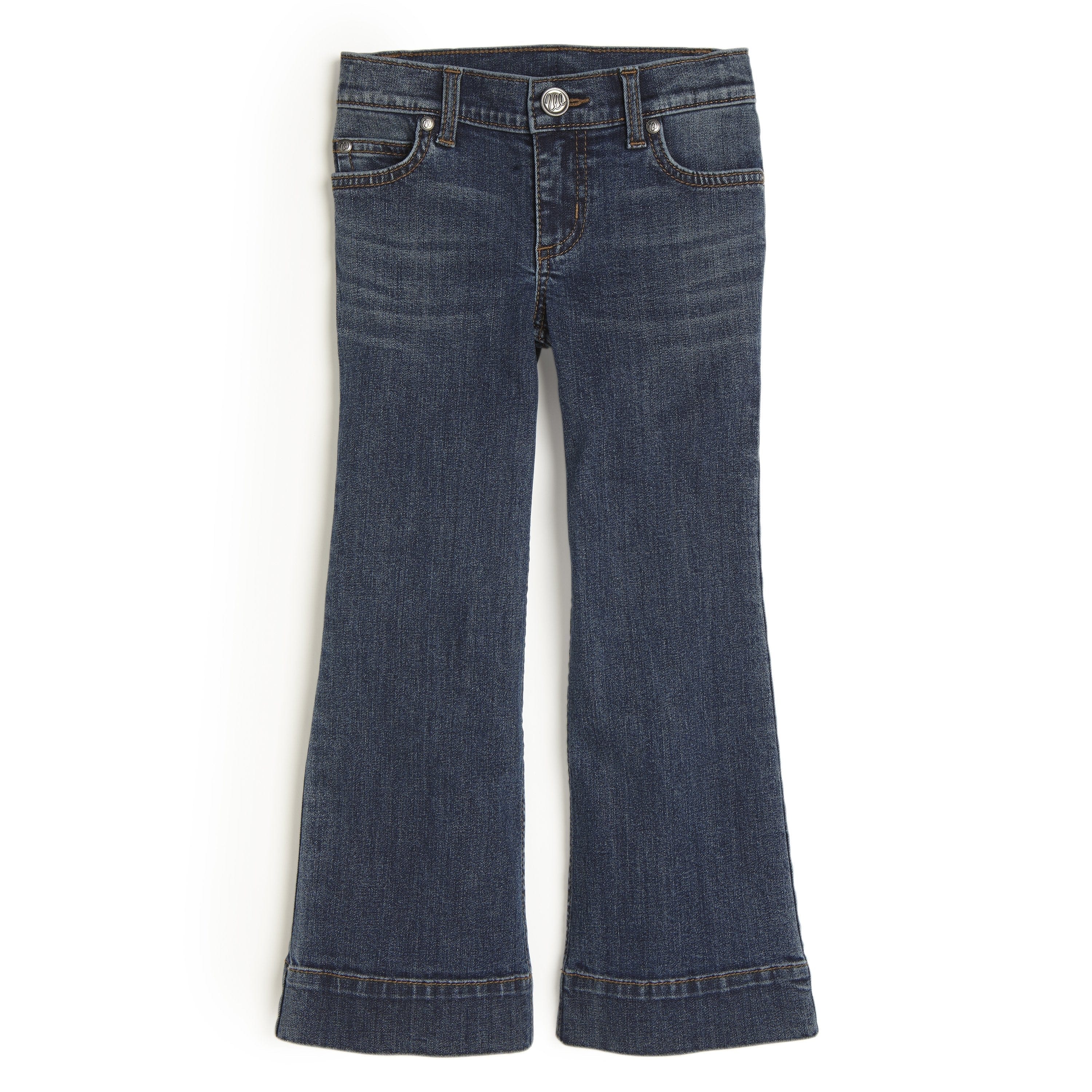 Wrangler Girls Darci Medium Wash Trouser Jeans 09GWWDI - Image 3