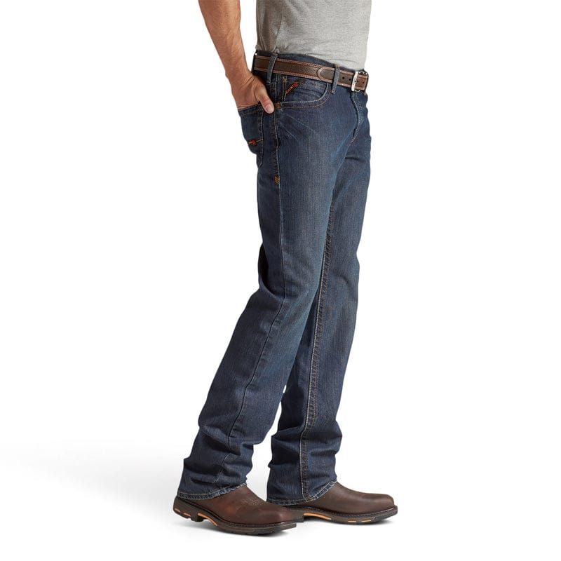 Ariat Men's FR M4 Relaxed Basic Boot Cut Jeans 10012555 - Image 3