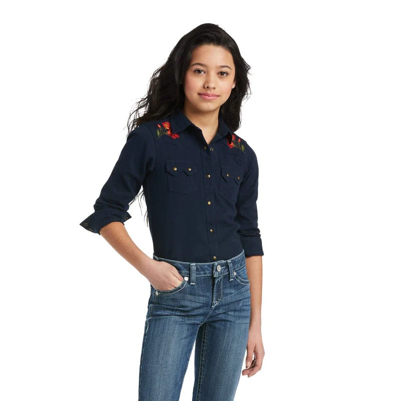 Ariat Girls REAL California Gold Shirt 10038141 - Image 2