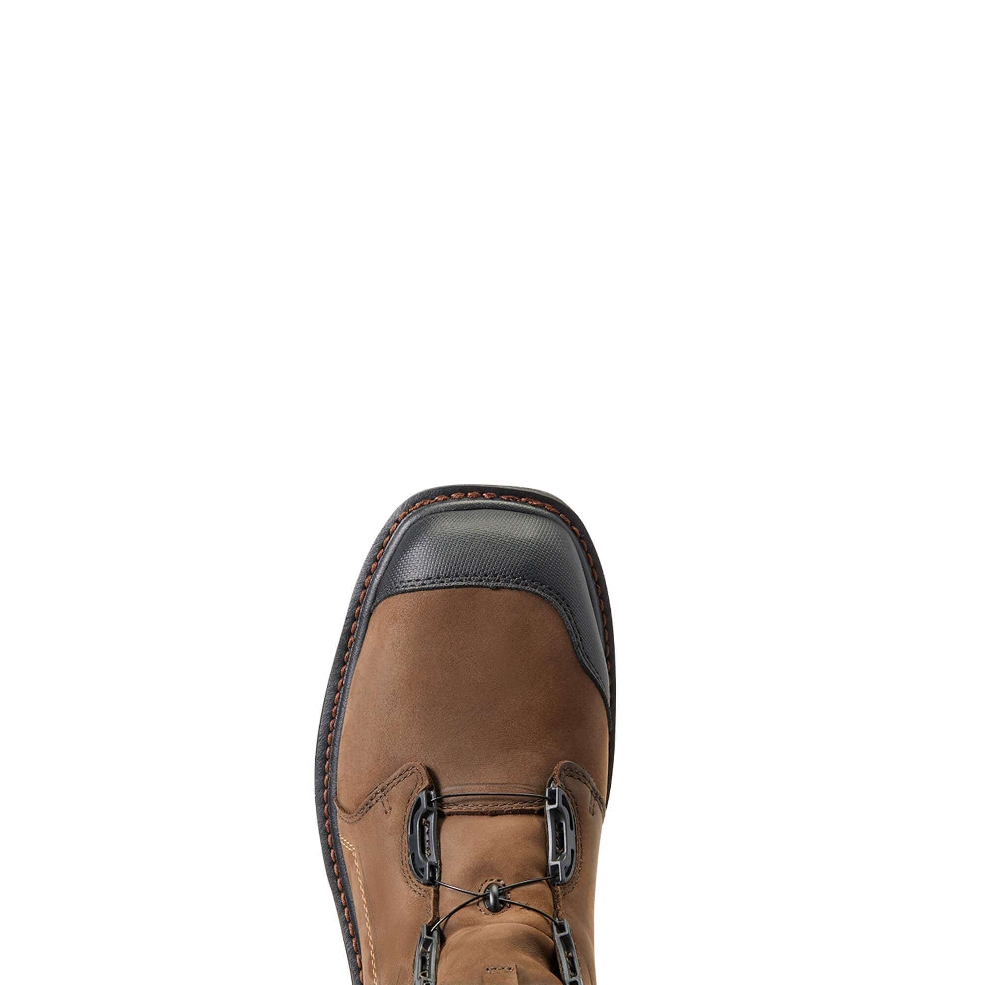 Ariat Men's Workhog XT 8" BOA® Chocolate Brown Waterproof Carbon Toe Work Boots 10038922 - Image 5