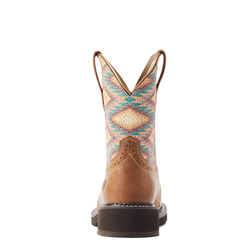Ariat Women's Fatbaby Heritage Farrah Coastal Tan/Blanket Print Western Boots 10044438 - Image 5