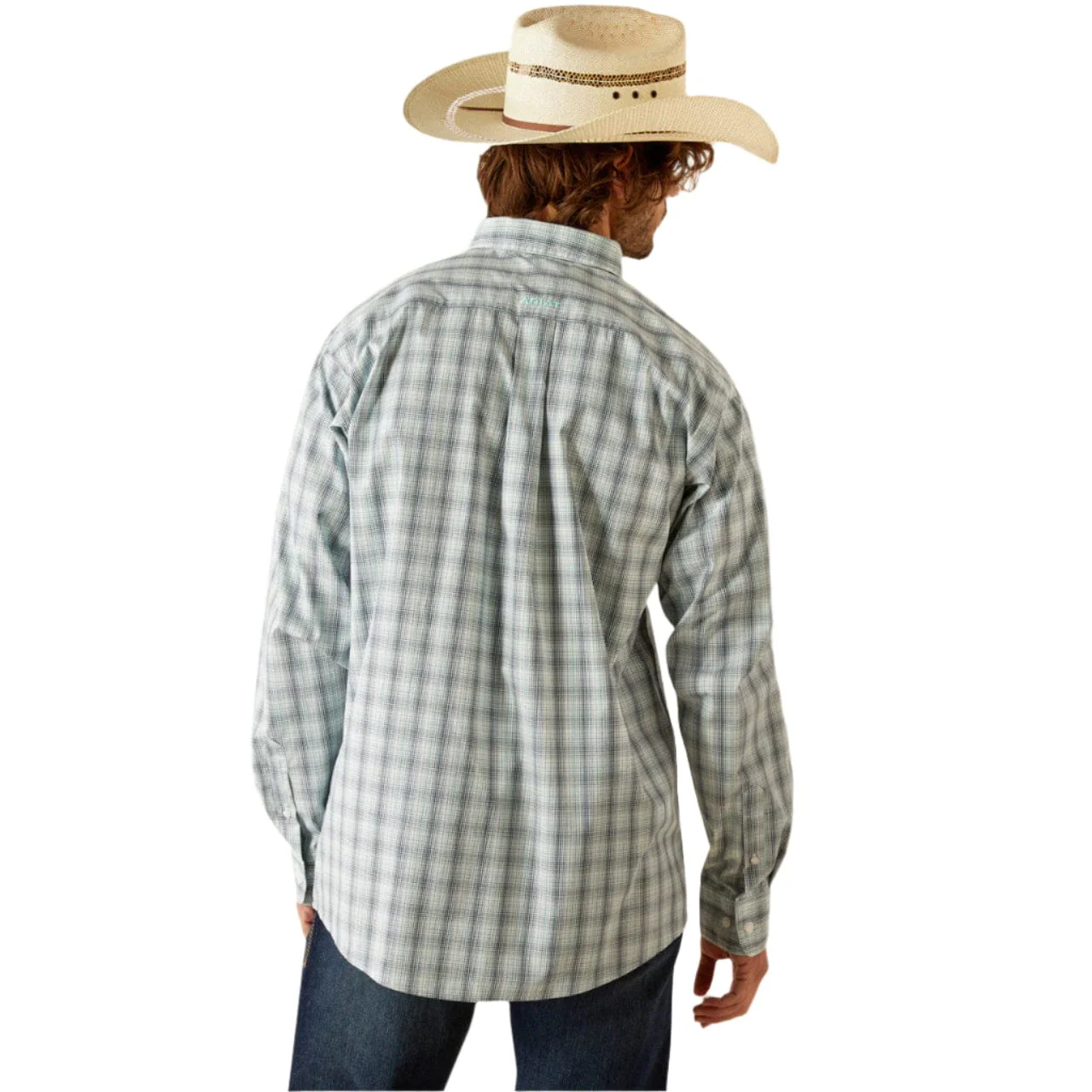 Ariat Men's Navy Pro Conner Classic Fit Long Sleeve Snap Shirt 10054676 - Image 2