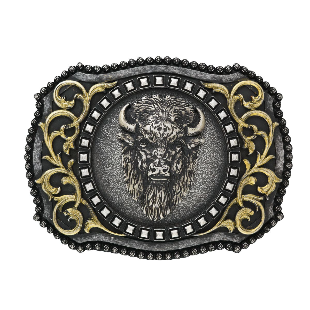 Nocona Men's Antique Silver Buffalo Buckle 37010