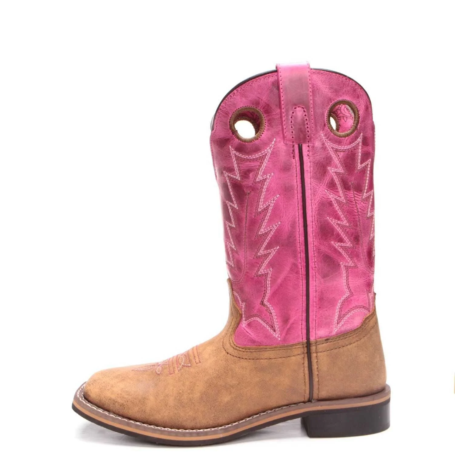 Smoky Mountain Children's Girls Pink Cowboy Boots 3920C - Image 3