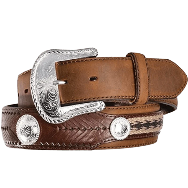 Tony Lama Men's Duke Brown Leather Belt 7239L
