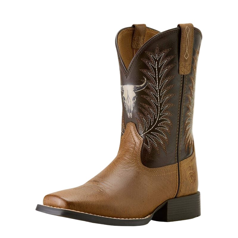 Ariat Boy's Desert Brown Stampede Western Boots 10063827 - Image 2