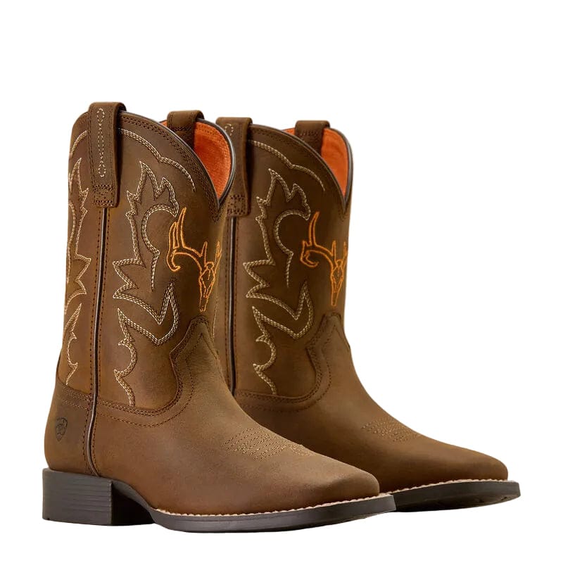 Ariat Boy's Distressed Brown Deer Ridge Western Boots 10074193 - Image 4