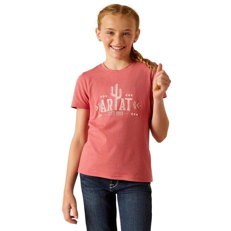 Ariat Girls Cactus Slate Rose Graphic T-Shirt 10048593