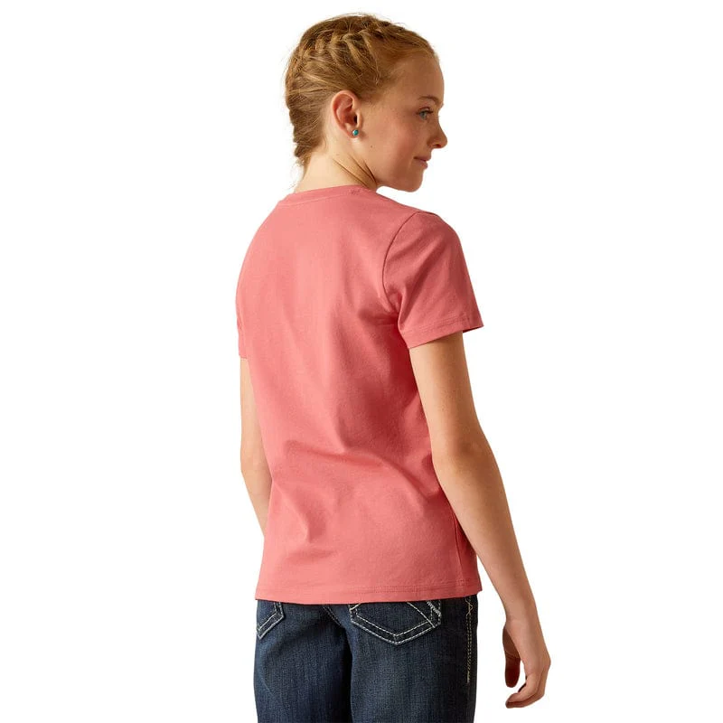 Ariat Girls Cactus Slate Rose Graphic T-Shirt 10048593 - Image 3