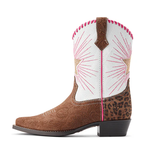 Ariat Kids Heritage Star Brown Western Boots 10044546 - Image 2