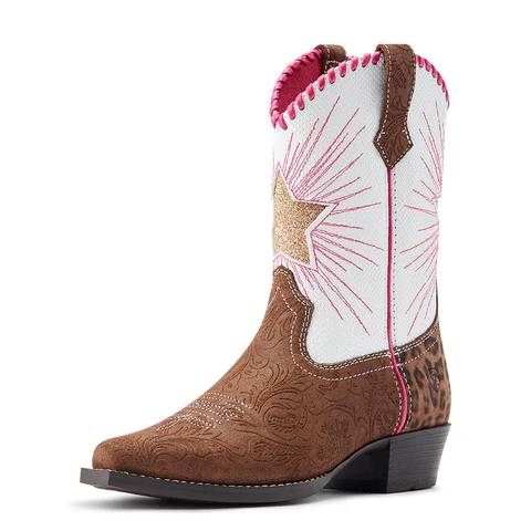 Ariat Kids Heritage Star Brown Western Boots 10044546 - Image 7