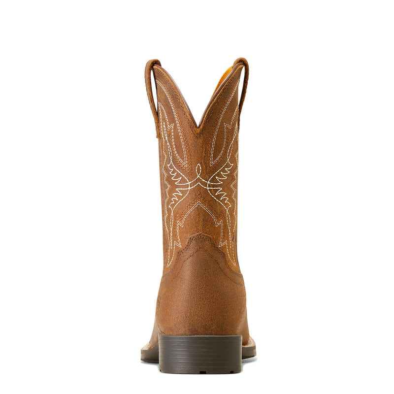 Ariat Kids Hybird Rancher Distressed Tan Square Toe Western Boot 10047034 - Image 2