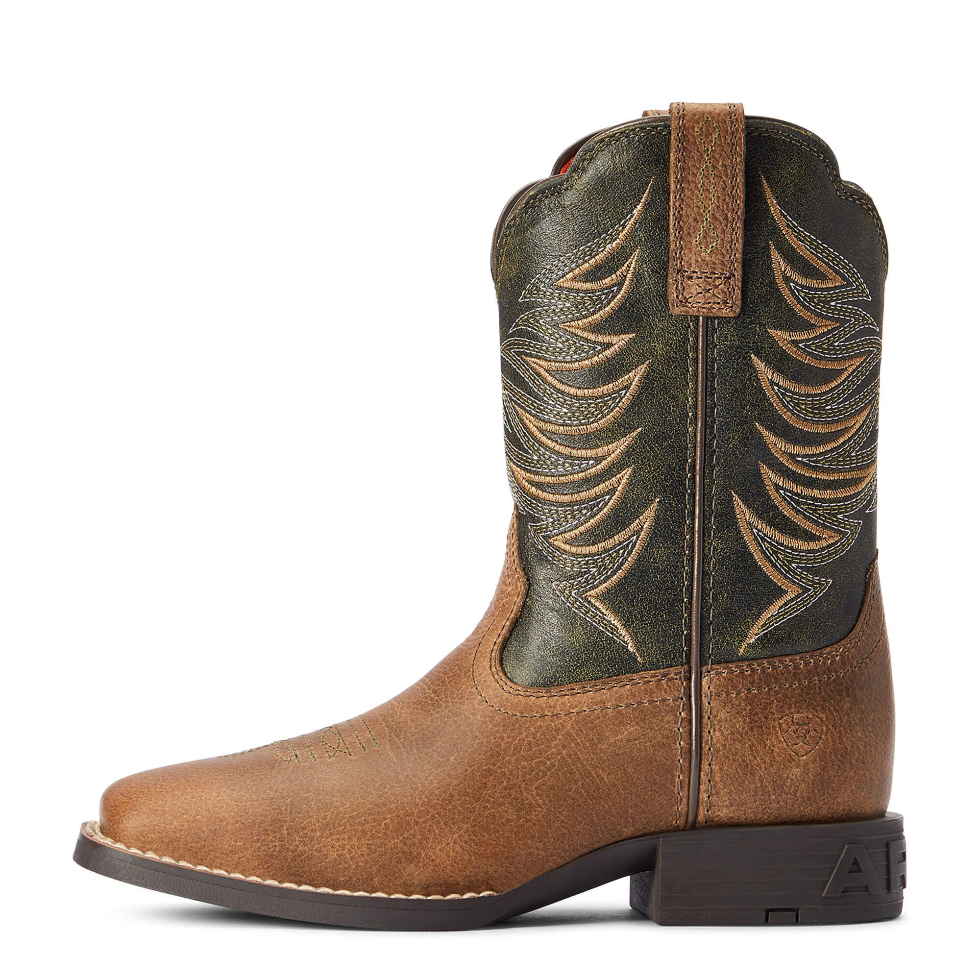 Ariat Kids Youth Firecatcher Distressed Brown Western Boots 10042414 - Image 5