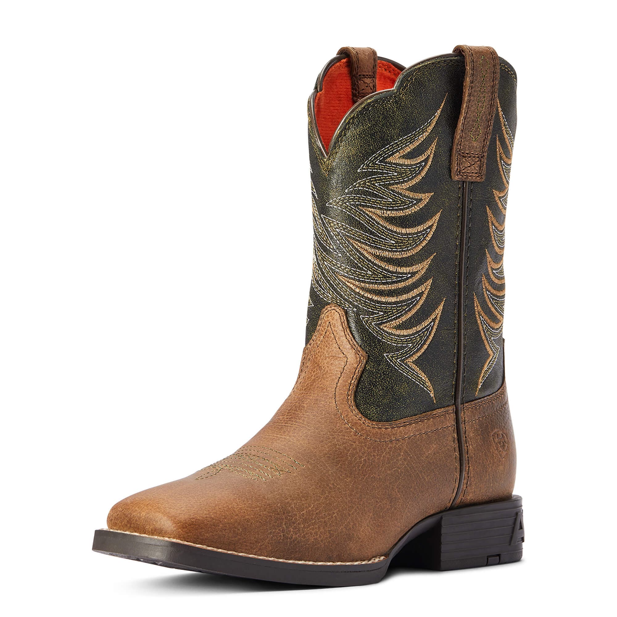 Ariat Kids Youth Firecatcher Distressed Brown Western Boots 10042414 - Image 6