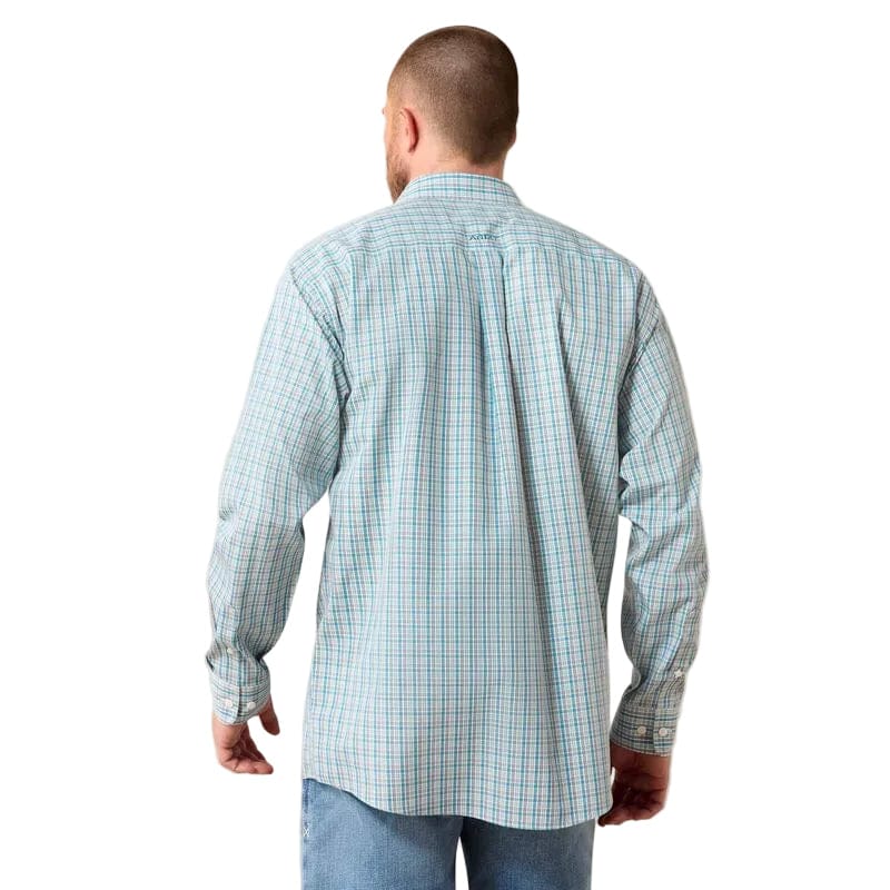 Ariat Men's Angel Blue Plaid Wrinkle Free Antonio Western Shirt 10071028 - Image 2