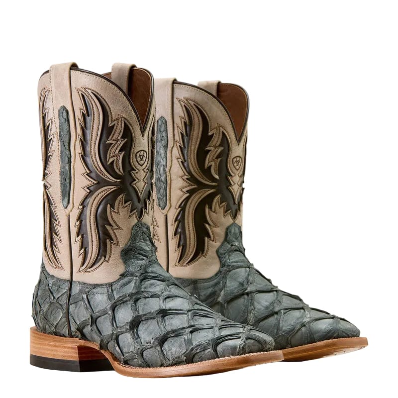 Ariat Men's Ashwood Wide Square Toe Exotic Cowboy Boots 10072898 - Image 3