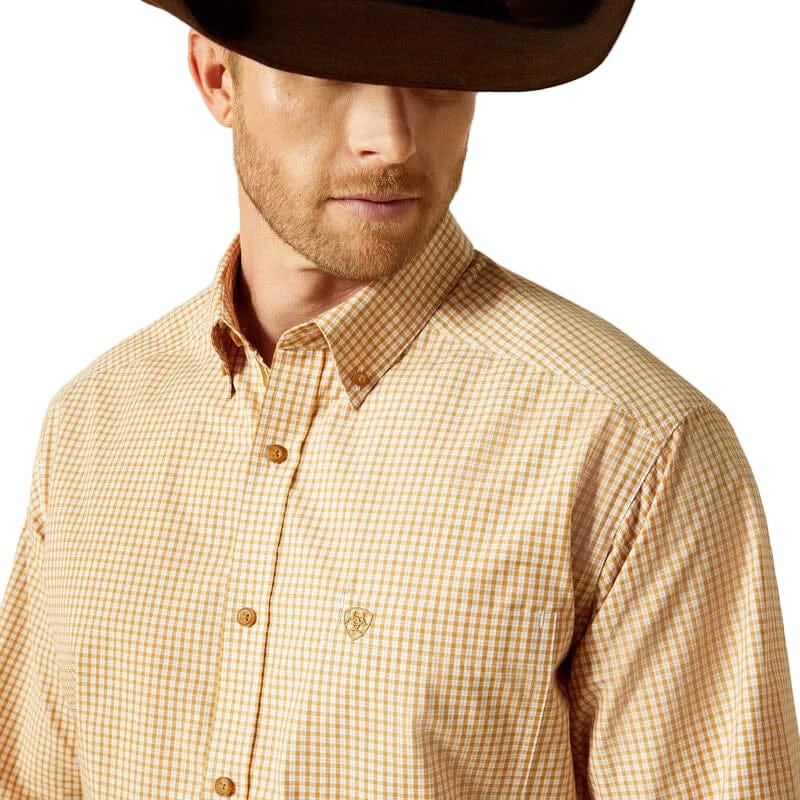 Ariat Men's Beige Pro Series Beckett Button Down Western Shirt 10062176 - Image 4