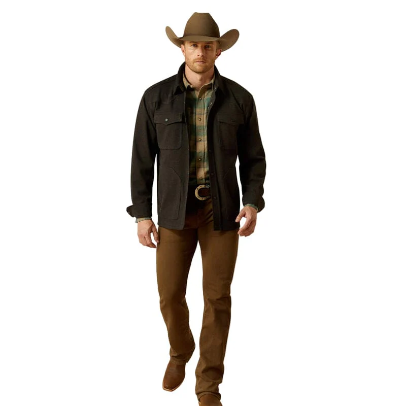 Ariat Men's Black Cattleman Shirt Jacket 10062440 - Image 3