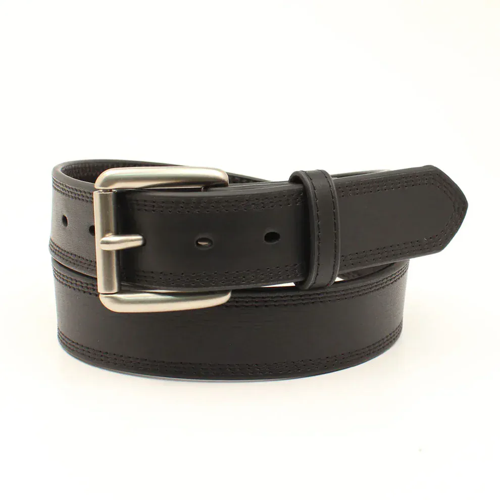 Ariat Men's Black Classic Smooth Leather Belt A1034801