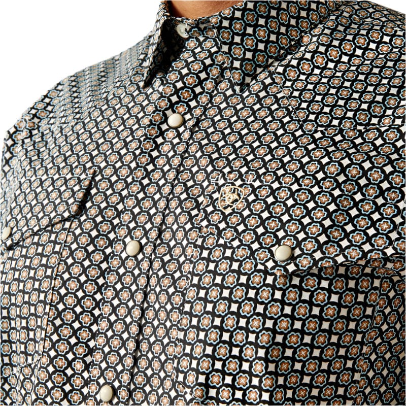 Ariat Men's Black Waylon Classic Fit Button Down Shirt 10058760 - Image 5