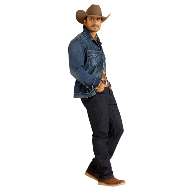 Ariat Men's Blanket Lined Denim Trucker Jacket 10051865 - Image 3