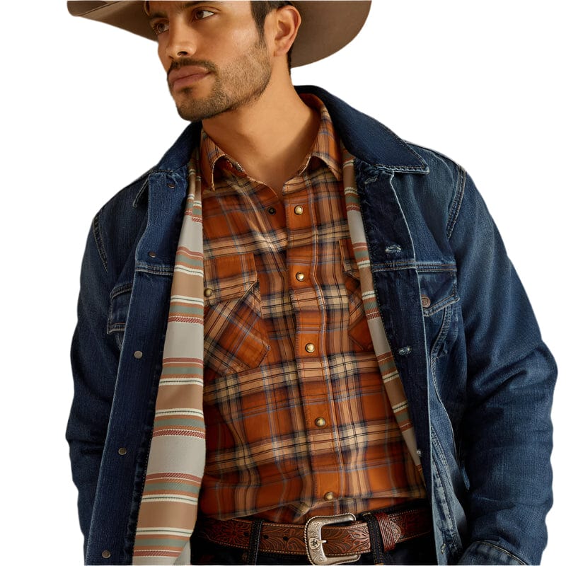 Ariat Men's Blanket Lined Denim Trucker Jacket 10051865 - Image 4