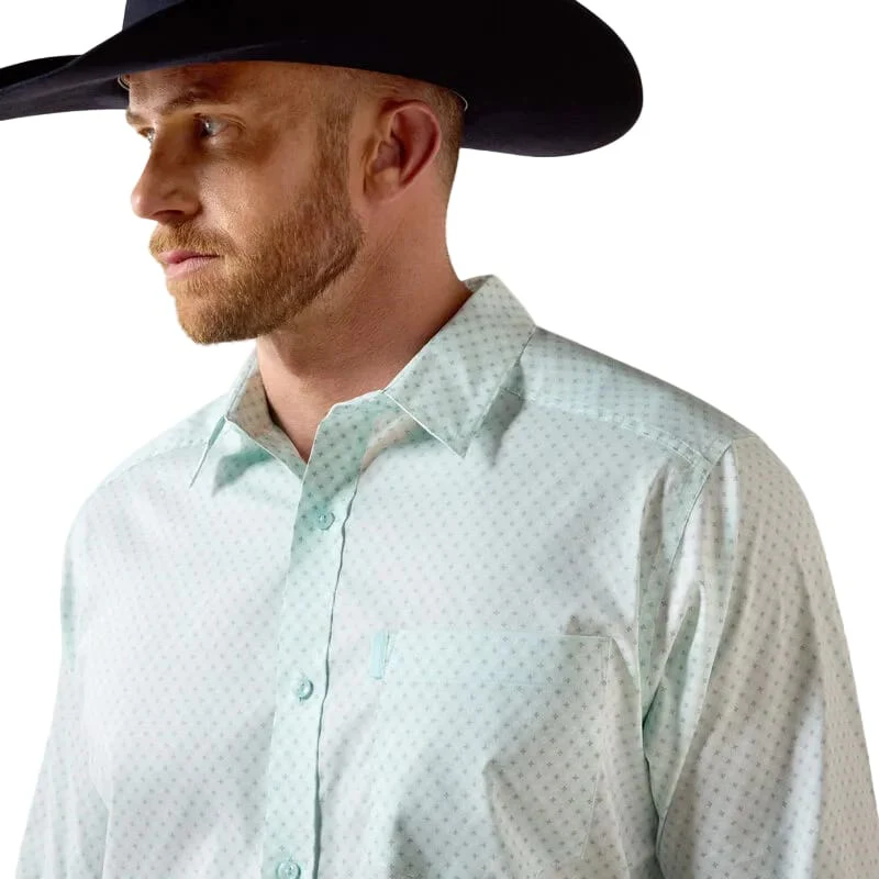 Ariat Men's Blue Glow Southwest Corsses Everything Western Shirt 10073897 - Image 4