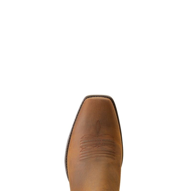 Ariat Men's Booker Ultra Oily Distressed Tan Square Toe Western Boots 10046985 - Image 4