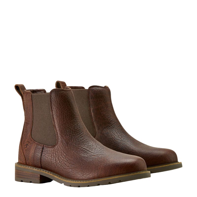 Ariat Men's Cognac Bison Chelsea Boots 10063831 - Image 5
