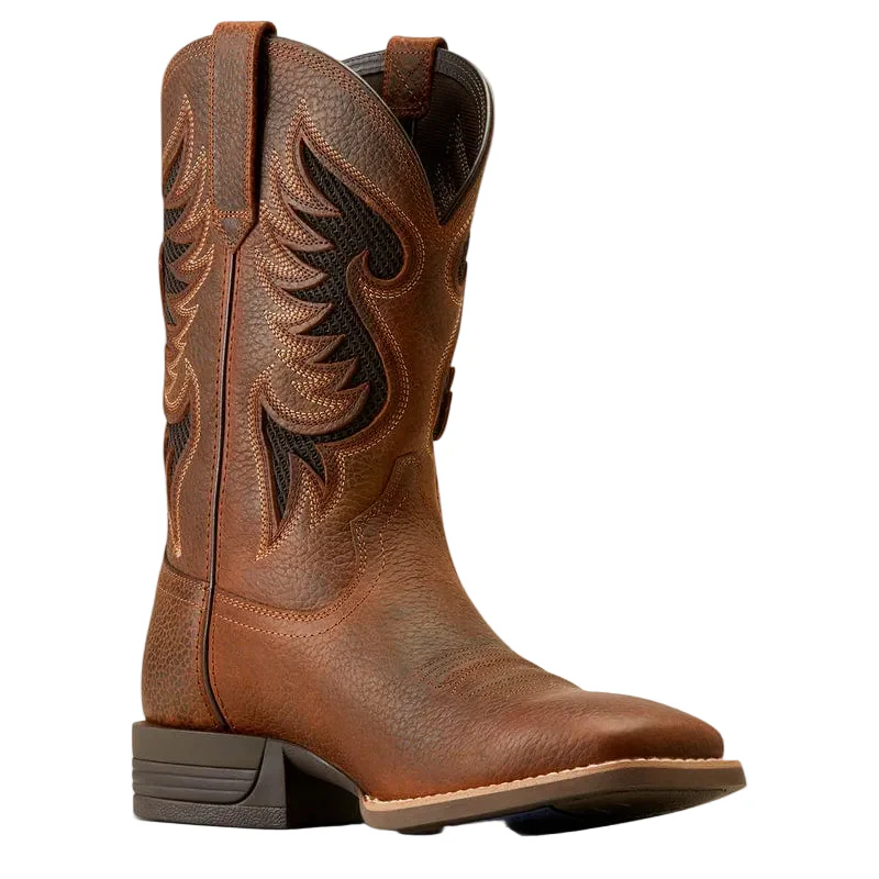 Ariat Men's Brown Oiled Rowdy Cowpuncher VentTek Cowboy Boots 10051035