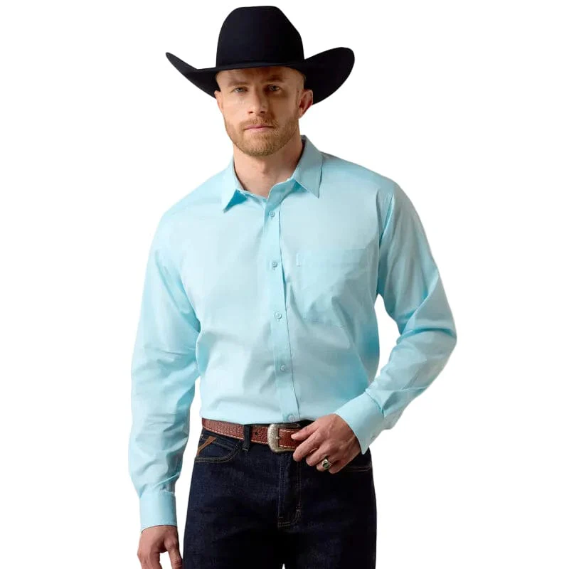 Ariat Men's Crystal Blue Everything Classic Fit Western Shirt 10072735