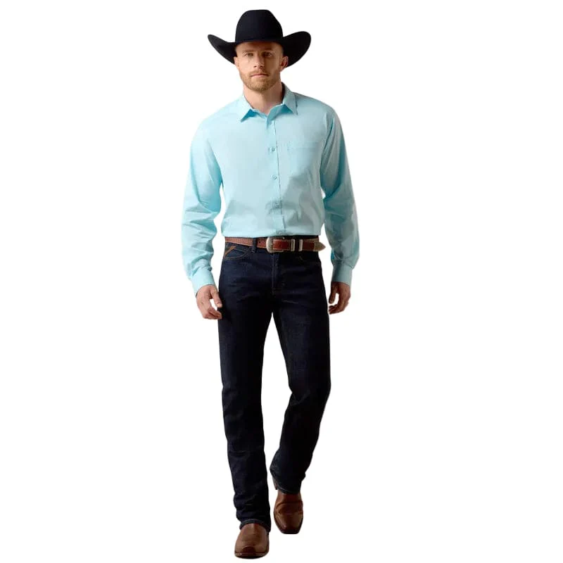 Ariat Men's Crystal Blue Everything Classic Fit Western Shirt 10072735 - Image 3
