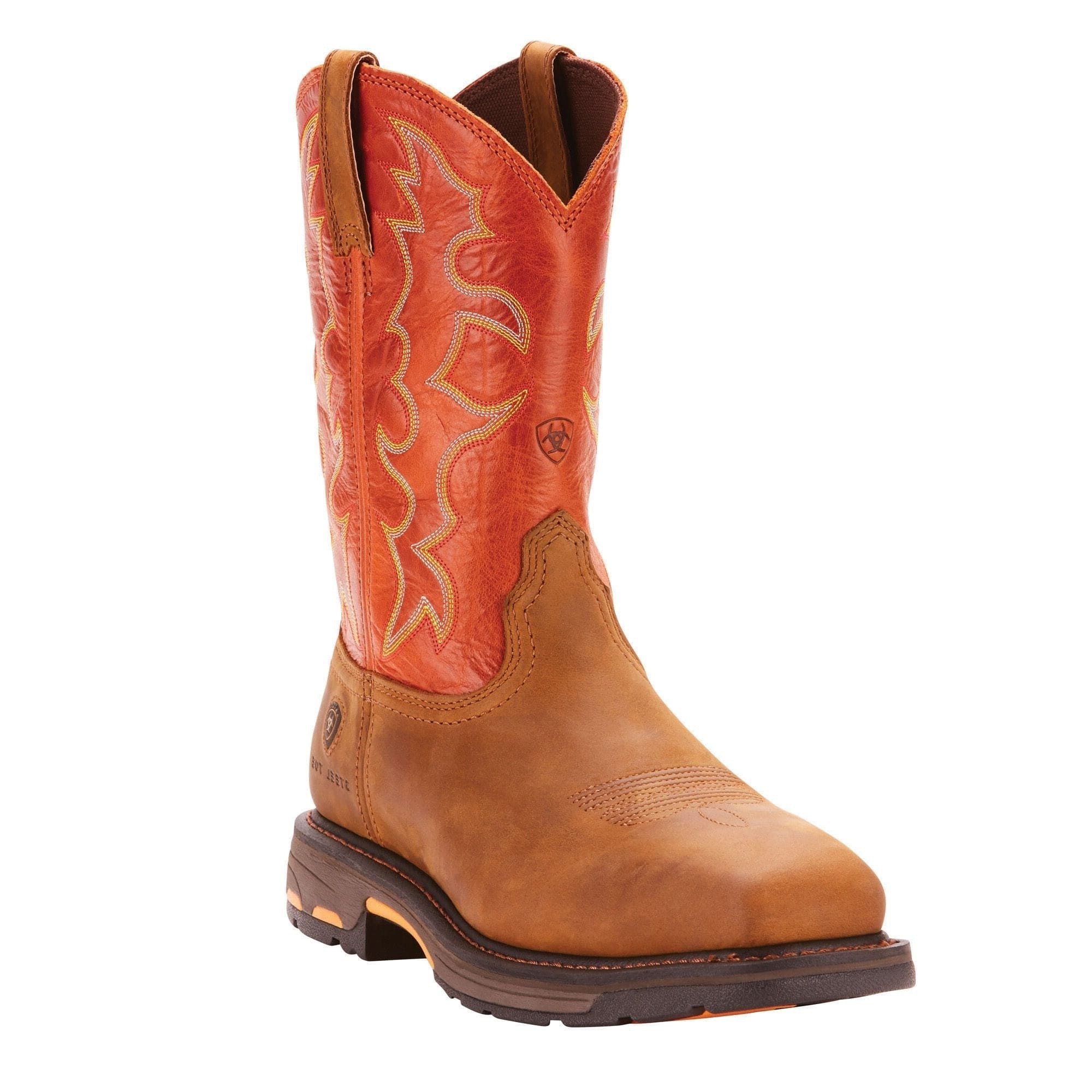 Ariat Men's Dark Earth WorkHog Wide Square Steel Toe Work Boots 10006961