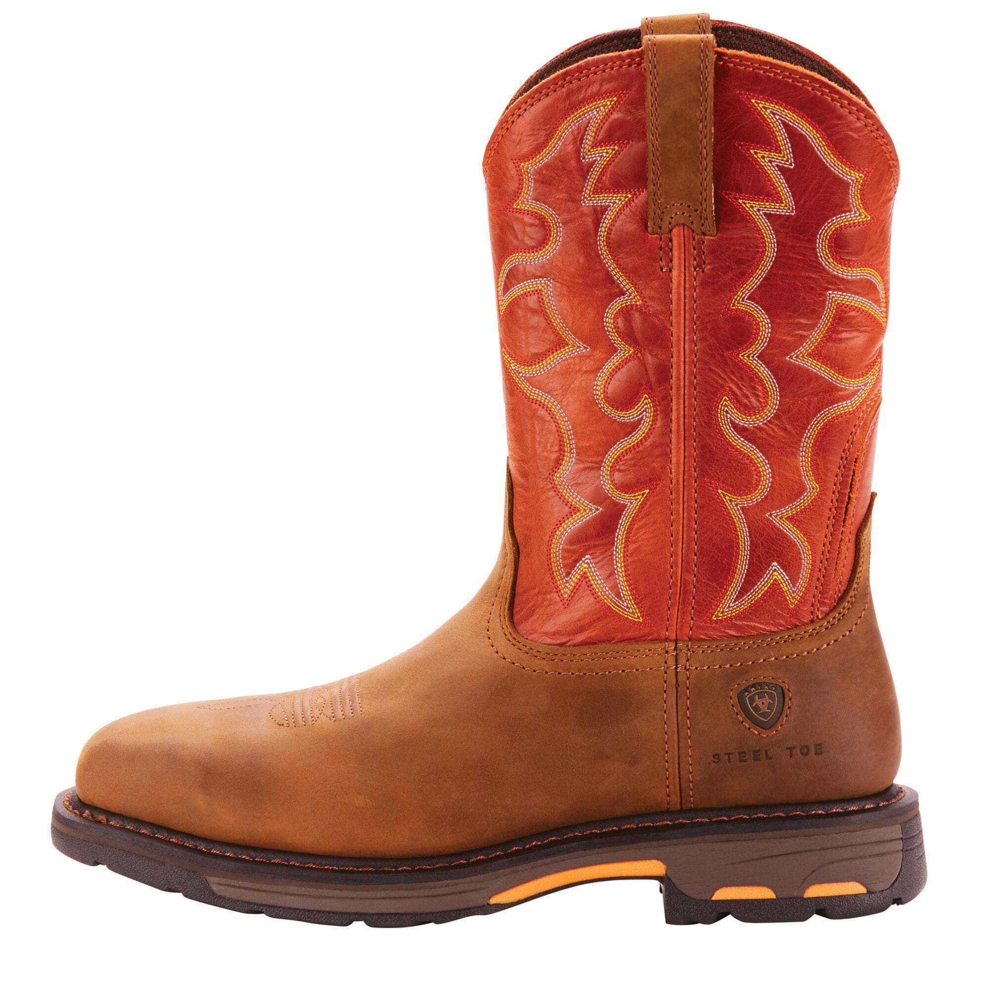 Ariat Men's Dark Earth WorkHog Wide Square Steel Toe Work Boots 10006961 - Image 2
