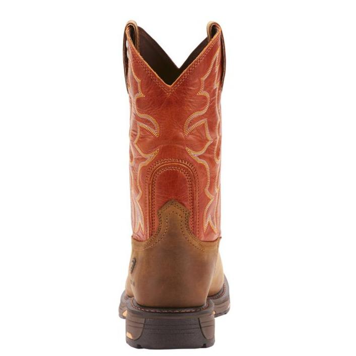 Ariat Men's Dark Earth WorkHog Wide Square Steel Toe Work Boots 10006961 - Image 3