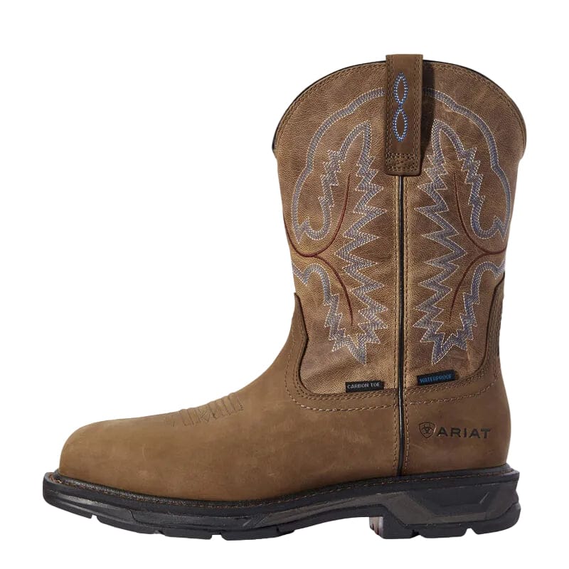 Ariat Men's Distressed Brown Workhog XT Waterproof Carbon Toe Work Boot 10031483 - Image 2