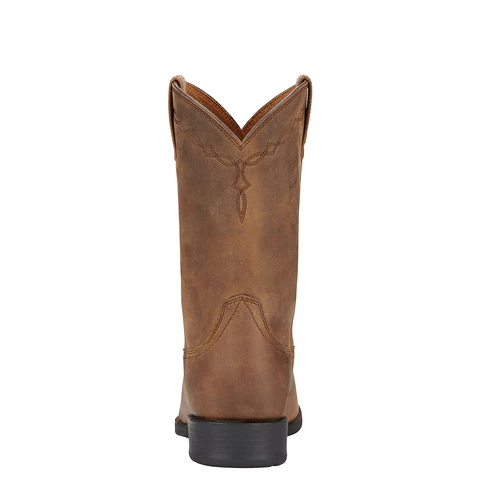 Ariat Men's Heritage Roper Distressed Brown Western Boots 10002284 - Image 5
