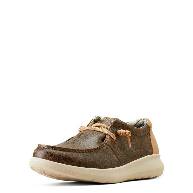 Ariat Men's Hilo Brody Brown & Tan Suede Slip On Shoes 10050976 - Image 2