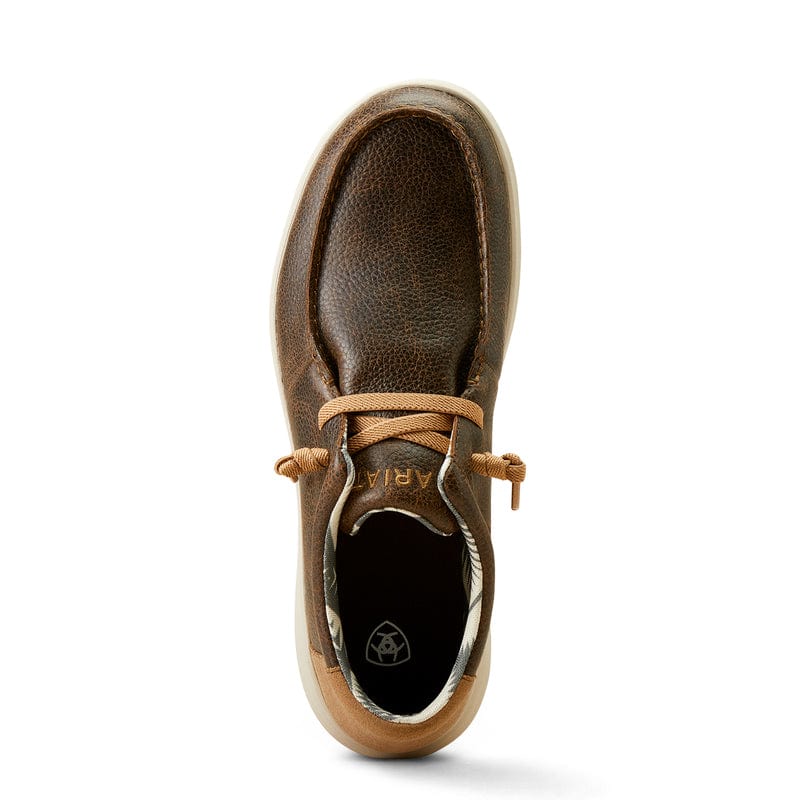 Ariat Men's Hilo Brody Brown & Tan Suede Slip On Shoes 10050976 - Image 4