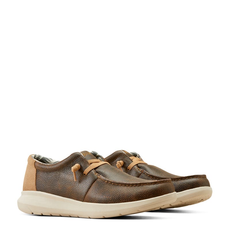 Ariat Men's Hilo Brody Brown & Tan Suede Slip On Shoes 10050976 - Image 7