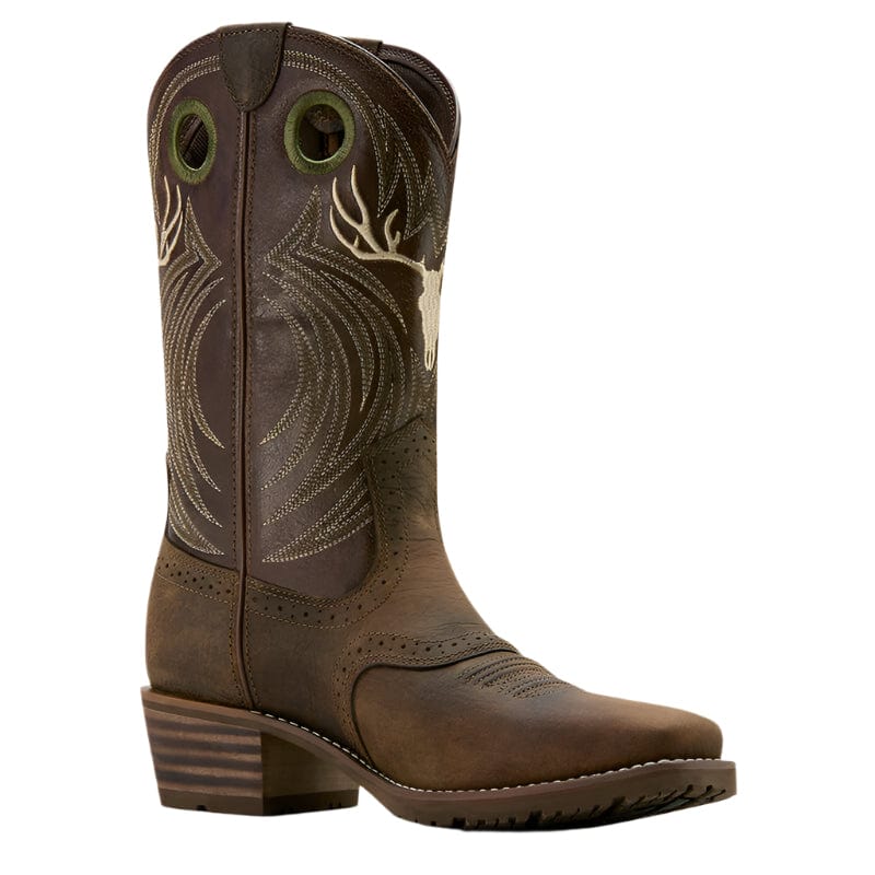 Ariat Men's Hybrid Roughstock Antler Cowboy Boot 10061156