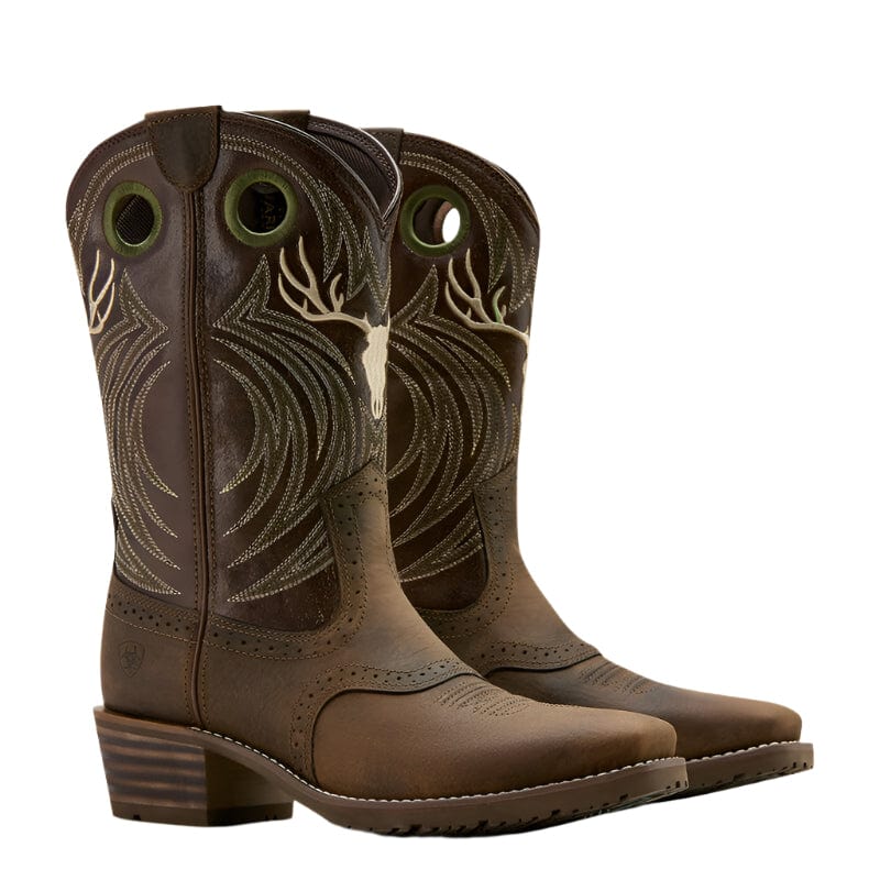 Ariat Men's Hybrid Roughstock Antler Cowboy Boot 10061156 - Image 7