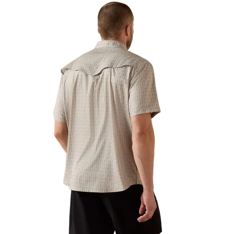 Ariat Men's Island Fossil Printed Western VentTek Snap Shirt 10071045 - Image 2