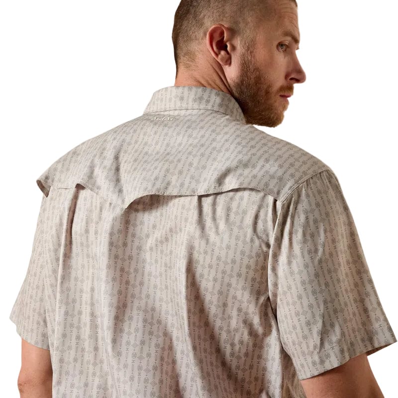 Ariat Men's Island Fossil Printed Western VentTek Snap Shirt 10071045 - Image 4