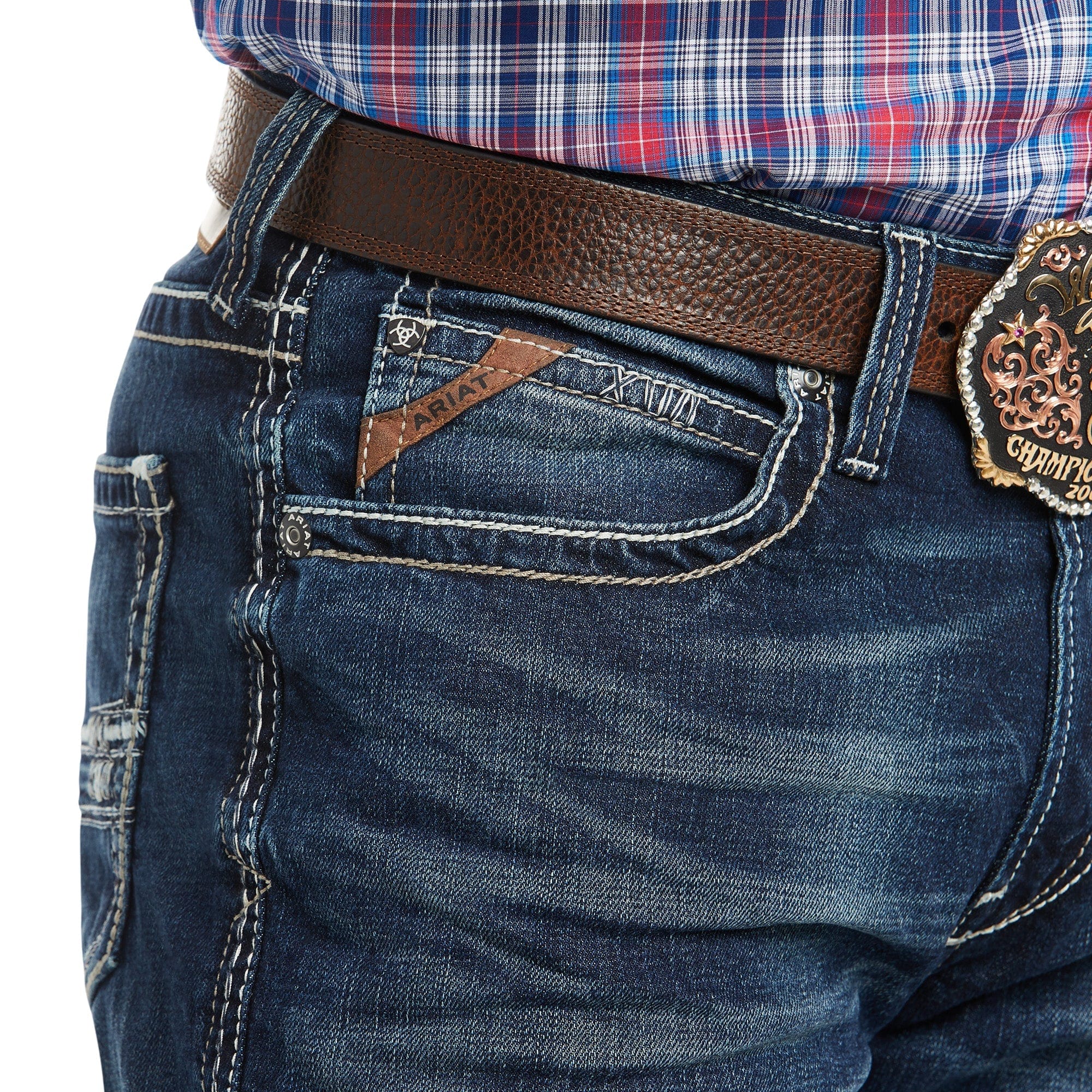 Ariat Men's M4 Adkins Turnout Stretch Boot Cut Jeans 10021767 - Image 3