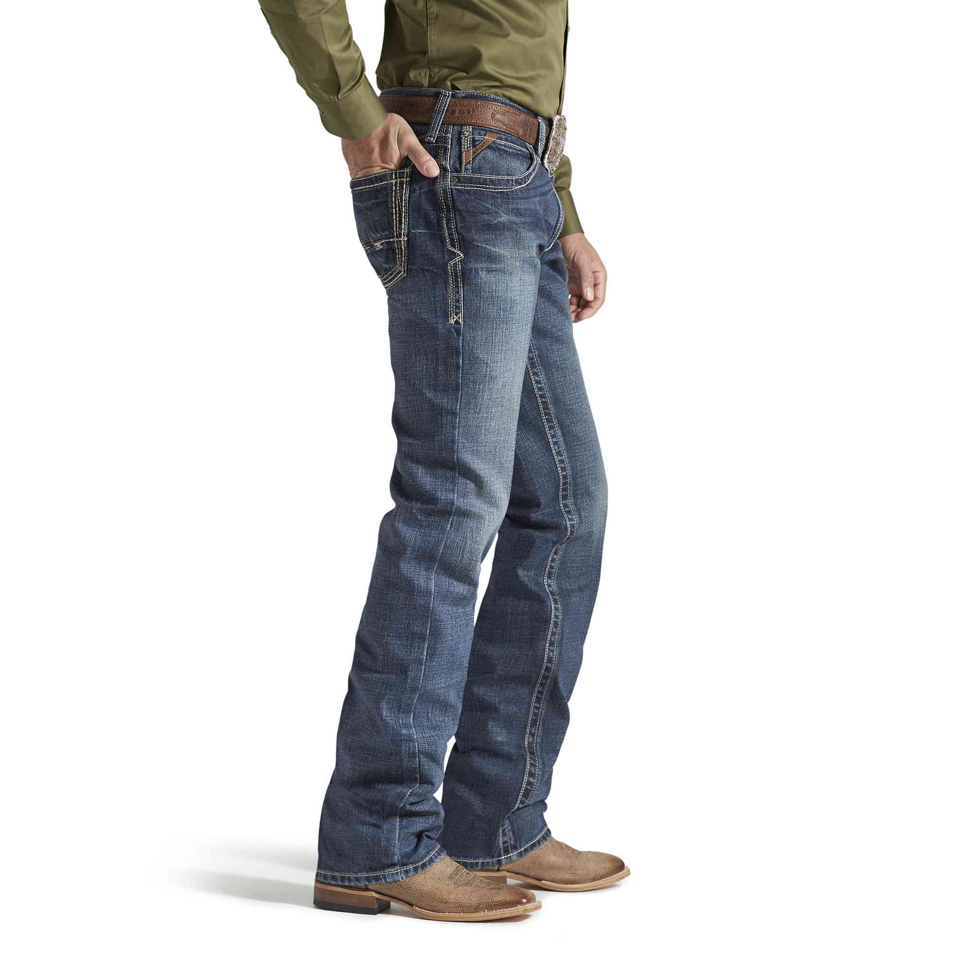 Ariat Men's M5 Slim Gulch Stackable Straight Leg Jeans 10014010 - Image 3
