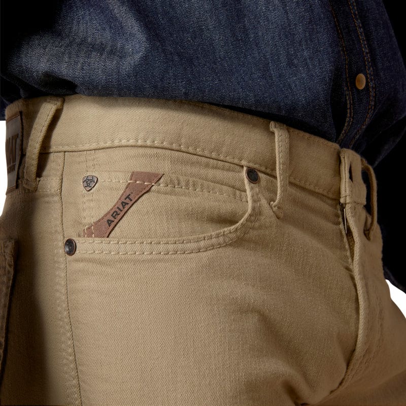 Ariat Men's M7 Grizzly Dark Khaki Straight Leg Jeans 10044369 - Image 4
