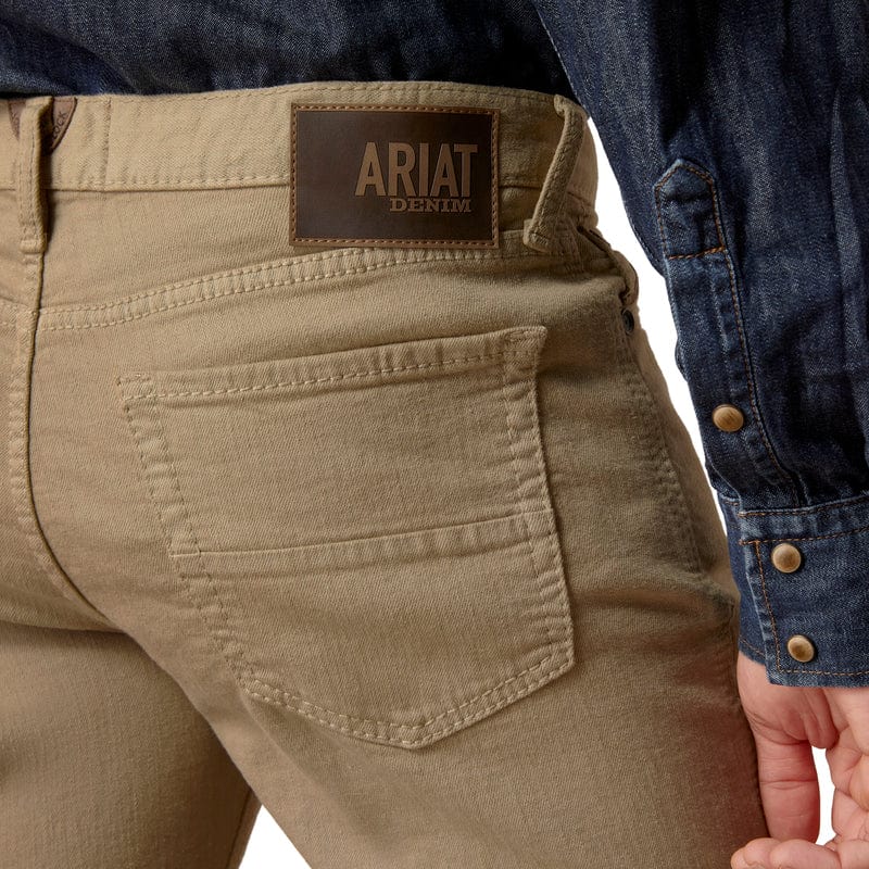 Ariat Men's M7 Grizzly Dark Khaki Straight Leg Jeans 10044369 - Image 5