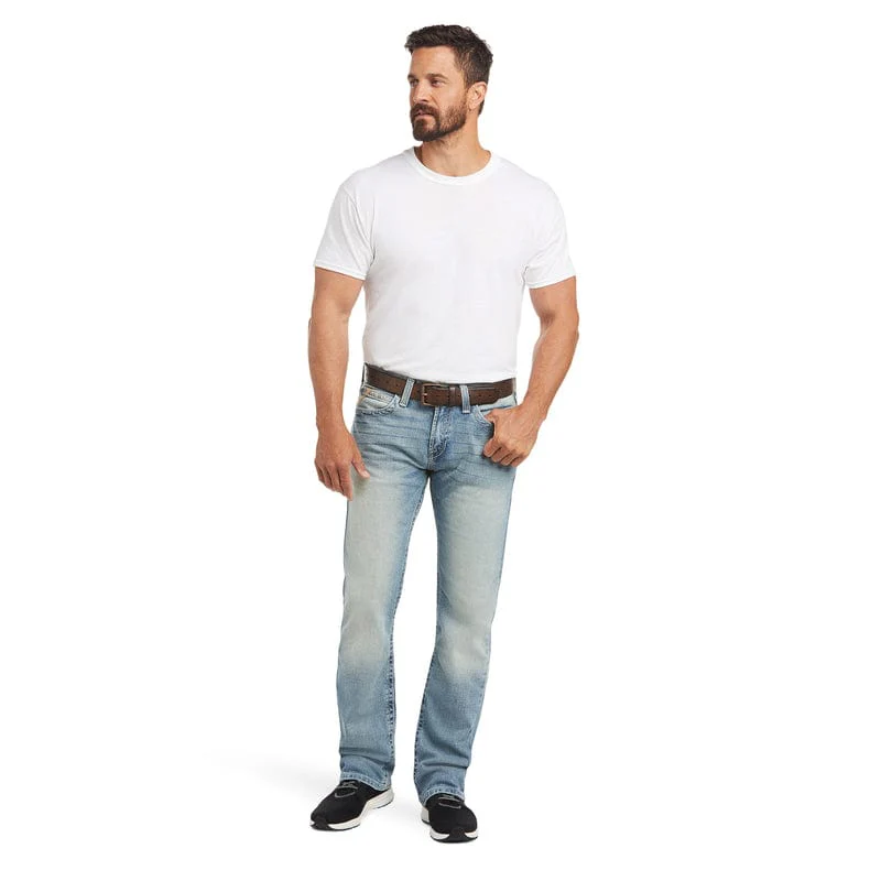 Ariat Men's M7 Rocker Stretch Stirling Shasta Stackable Straight Leg Jeans 10031997 - Image 3