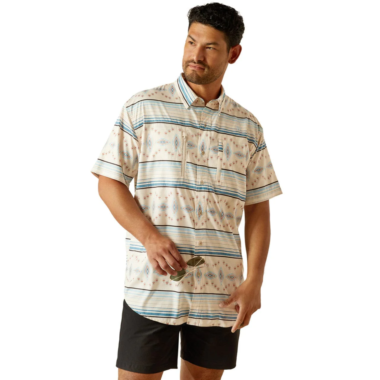 Ariat Men's Moonbeam Ventek Short Sleeve Classic Fit Shirt 10058810